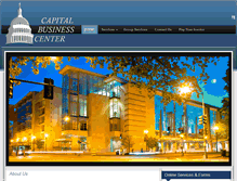 Tablet Screenshot of capitalbusinesscenter.com